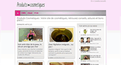 Desktop Screenshot of produits-cosmetiques.com