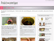Tablet Screenshot of produits-cosmetiques.com